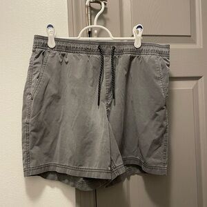 Men’s Gray Bear Bottom Shorts, size L, 5”